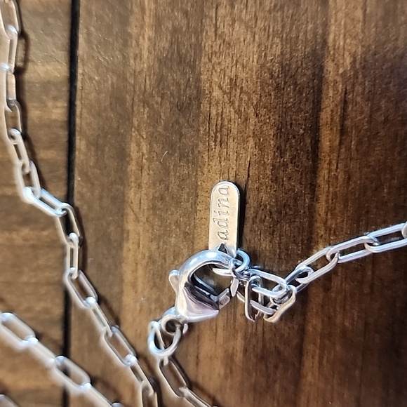 Adina Reyter Sterling Silver 925 45 inch Circle Long Chain Necklace - Picture 3 of 3